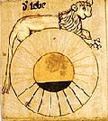 Sternzeichen Löwe, Detail aus: Faltkalender mit Monatsbildern, Staatsbibliothek zu Berlin – Preußischer Kulturbesitz, aus Wikipedia Sternzeichen Löwe, Detail aus: Faltkalender mit Monatsbildern, Staatsbibliothek zu Berlin – Preußischer Kulturbesitz, aus Wikipedia